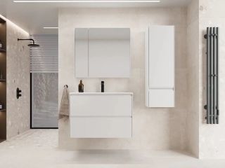 Зеркало-шкаф Style Line Лима ЛС-00002344 80 см белый матовый